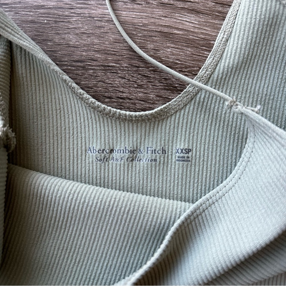 Soft A&F Collection Sculpting Ribbed Dress — Blue - Picture 3 of 3